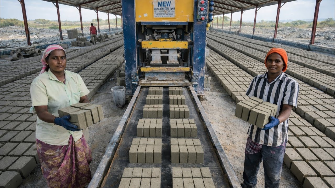From Raw Mix to Solid Bricks | Complete Manufacturing Process