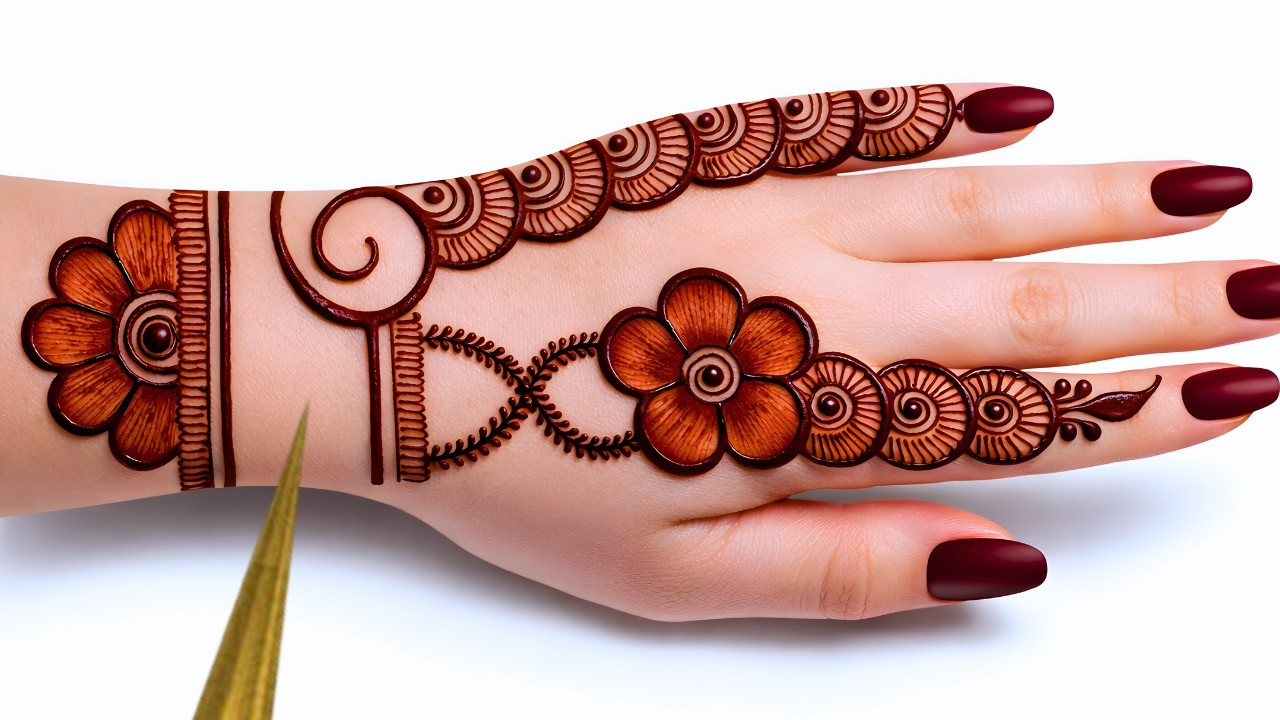 Very beautiful mehndi design back hand | simple mehndi design | mehndi ka design | mehandi | #mehndi