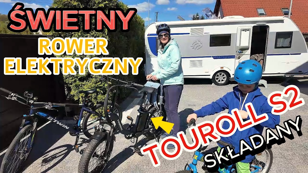 Rower elektryczny TOUROLL od firmy  GeekbuyingPL .Świetnie sprawdzi się w karawaningu (vlog #174)