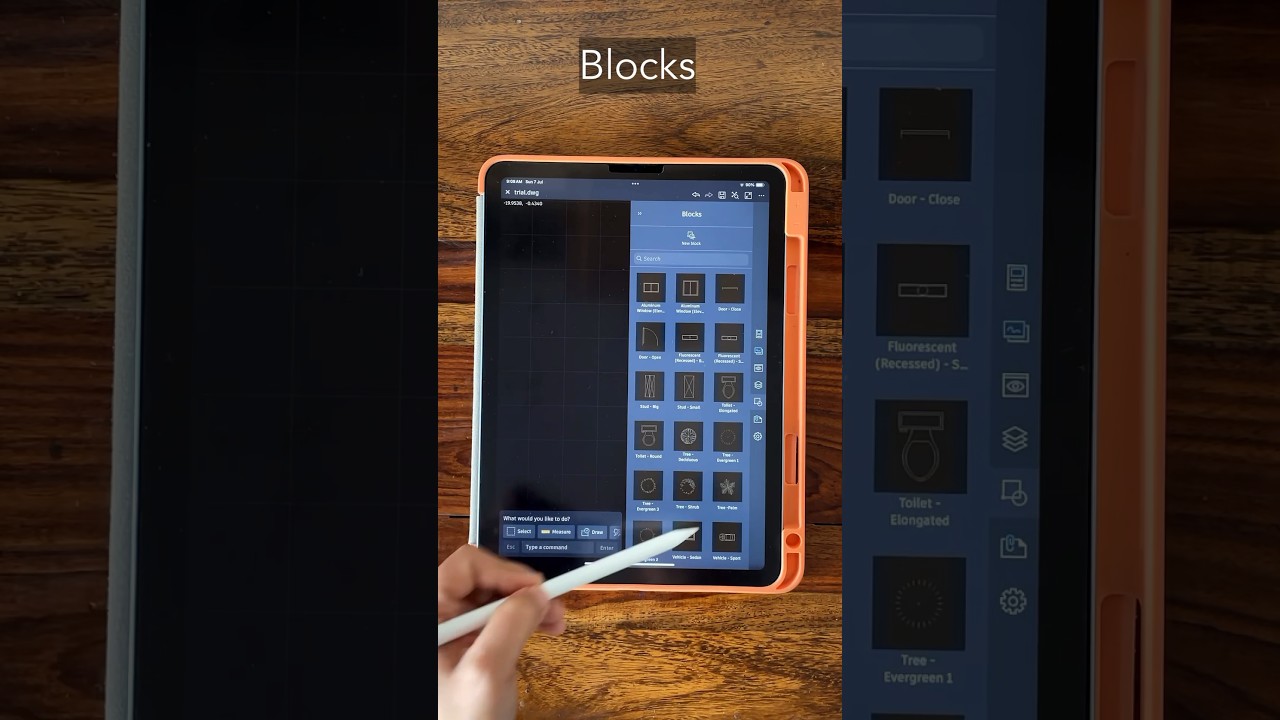 Learn AutoCAD On iPad ✅- Day2 #shorts #autocad #cad #ipad #ipadpro #designgorhythm #2d #drawing