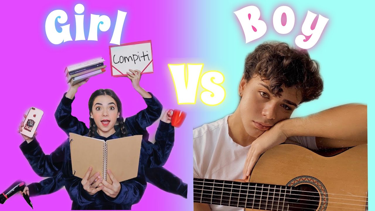 GIRL👩🏻 VS BOY🧑🏻 MORNING ROUTINE ⏰🌟! |LO|🍒 *DIVERTENTE*😂