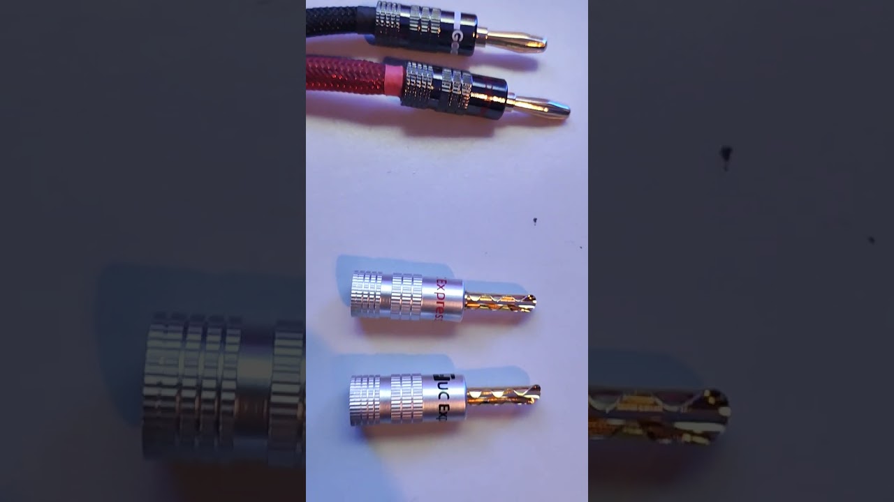 Neue Bananenstecker an den schon guten Lautsprecher kabeln.