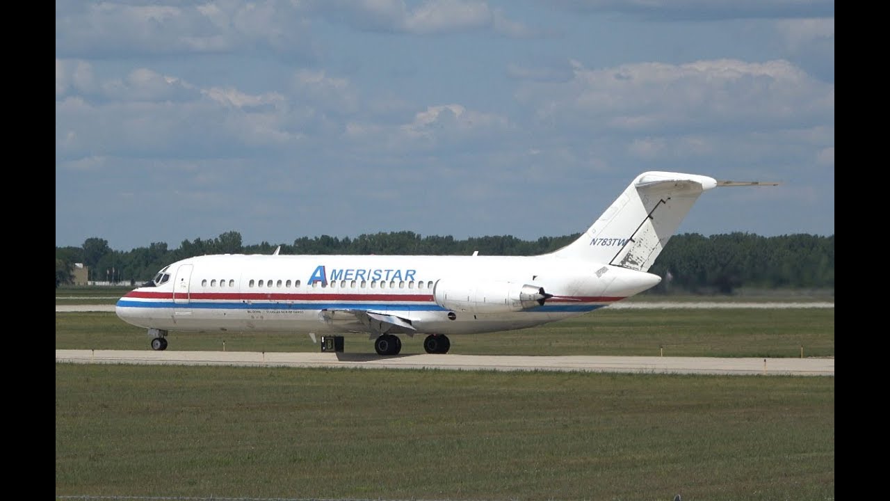 Ameristar DC9 take off, YIP