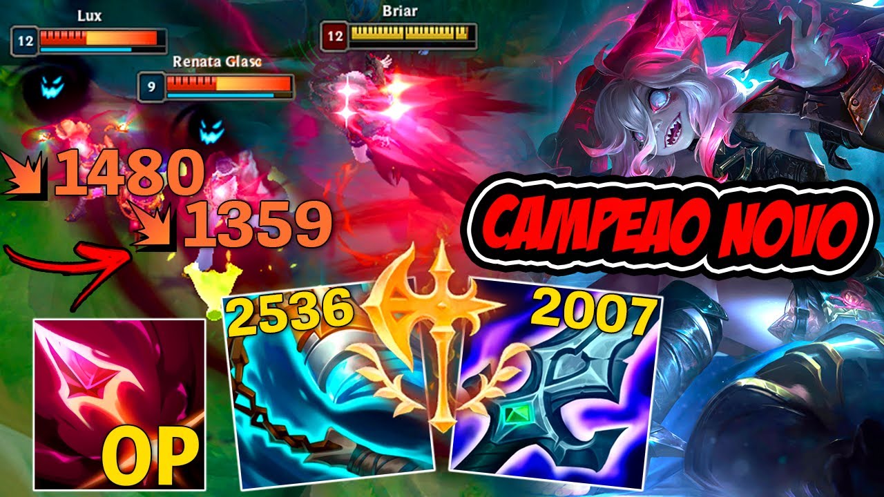 *CAMPEÃO NOVO* BRIAR É A JUNGLER MAIS OP QUE A RIOT JÁ FEZ !! - LEAGUE OF LEGENDS