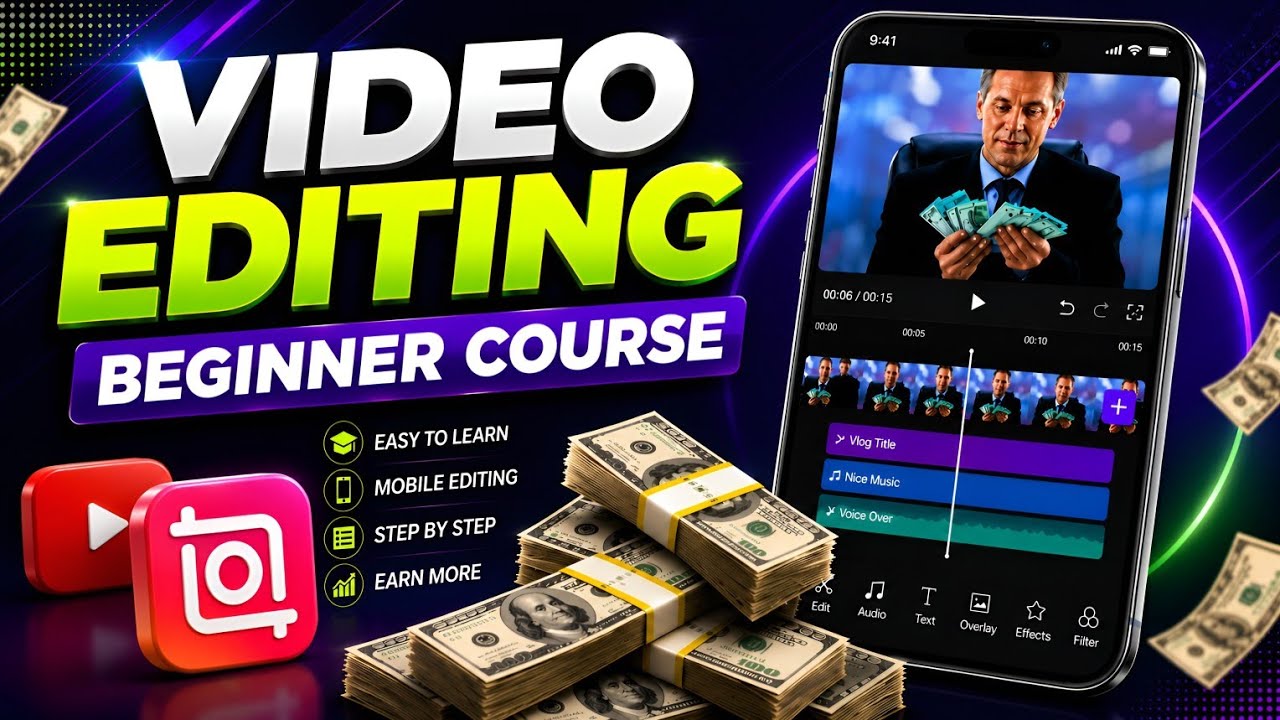 Video Editing Full Course | InShot Mobile Tutorial for YouTube Beginners