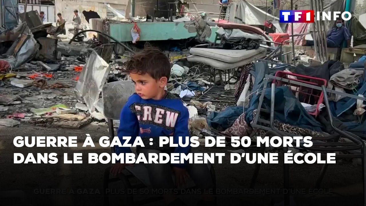 Guerre à Gaza : plus de 50 morts dans le bombardement d'une école ｜TF1 INFO