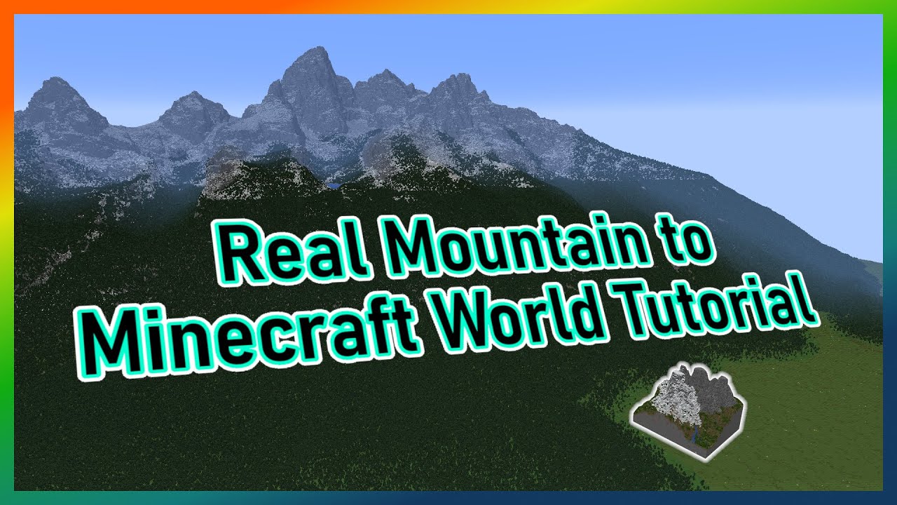 How to import real mountains into Minecraft