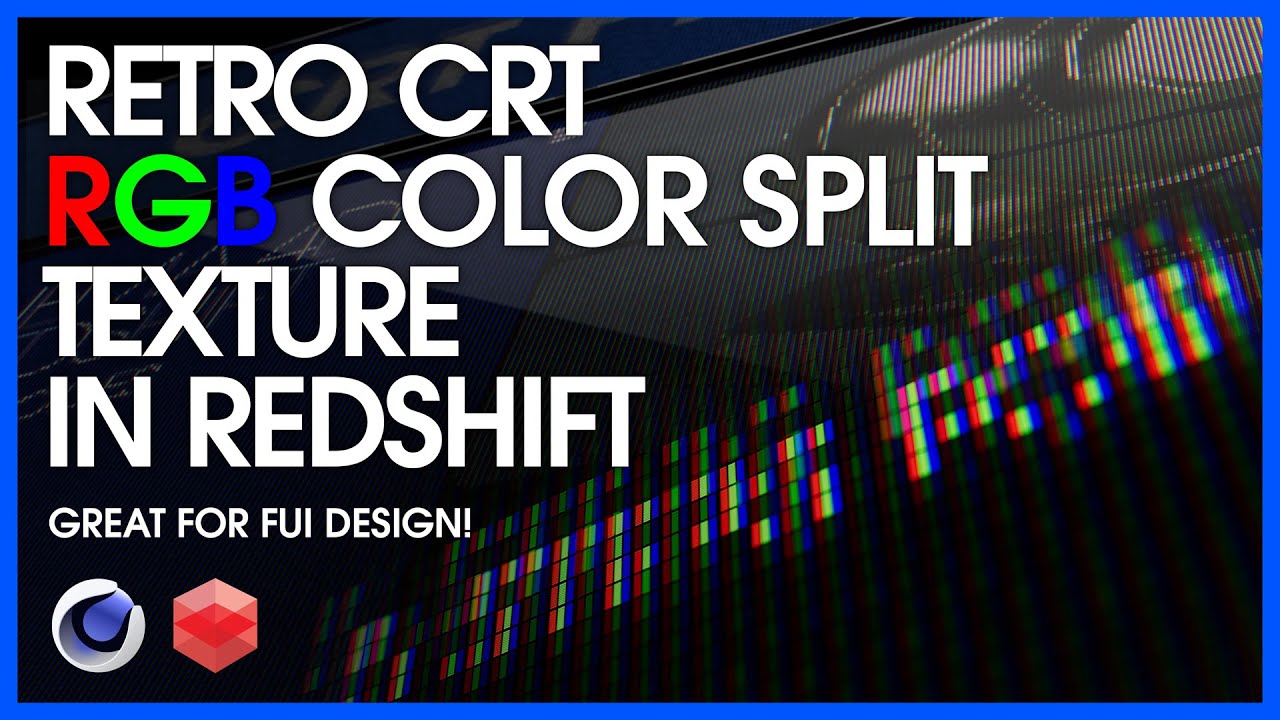 Check out this retro futuristic CRT screen effect. FUI design: Cinema 4D & Redshift Tutorial