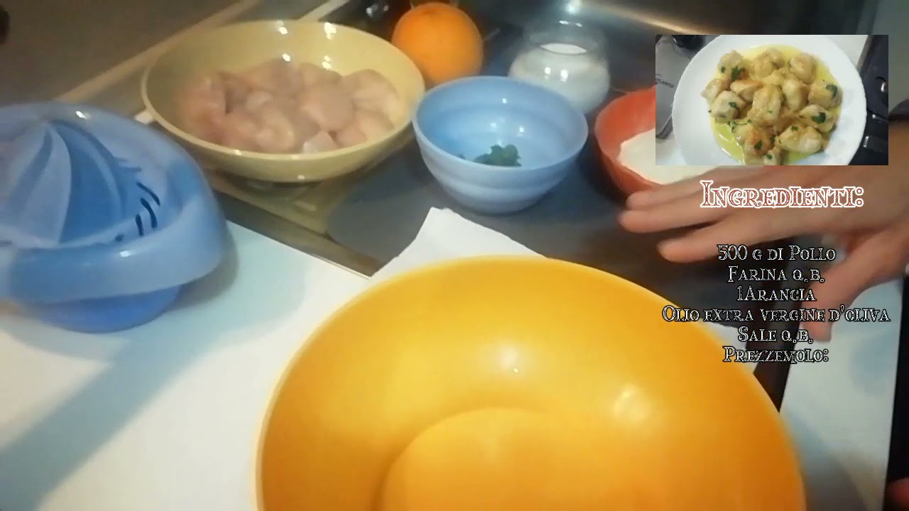 Bocconcini di pollo all'arancia