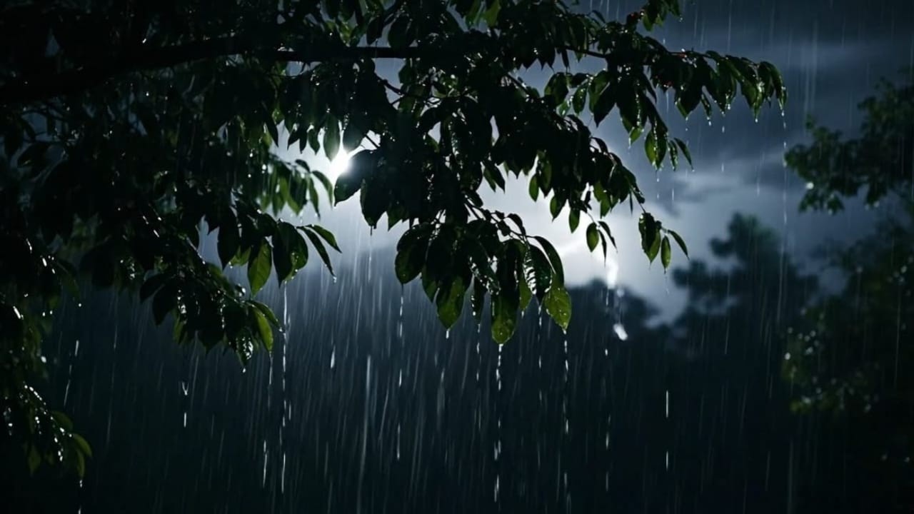 Thunderstorm Night ⛈️ Powerful Rain, Thunder & Lightning Sounds