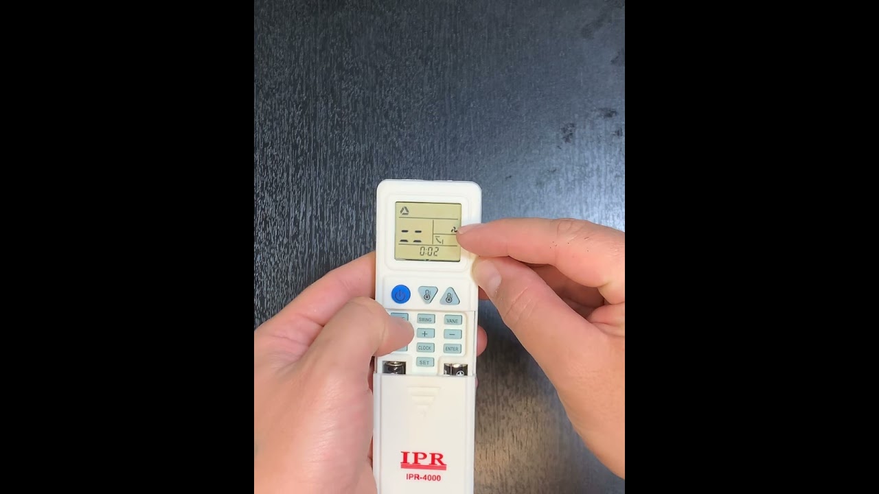 Control remoto universal para aire acondicionado configuración