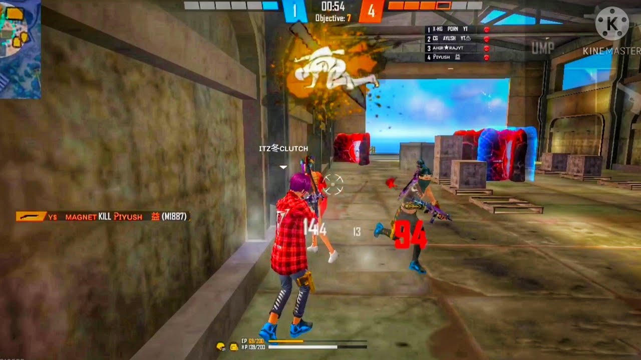 1 vs 6 clutch 🤖 #nonstopgaming #rahul09ff