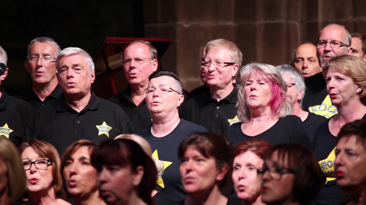 Cheshire Rock Choir singing 