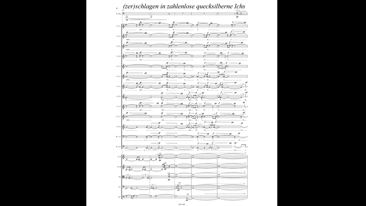 Georg Friedrich Haas - Blumenstück (w/ score) (for choir, bass tuba and string quintet) (2000)