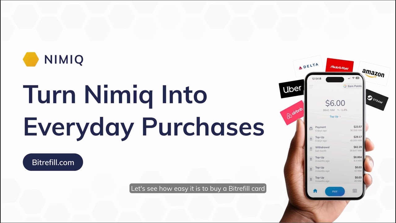 How-to Buy Bitrefill Gift Cards using NIM via BTC Lightning Network!⚡