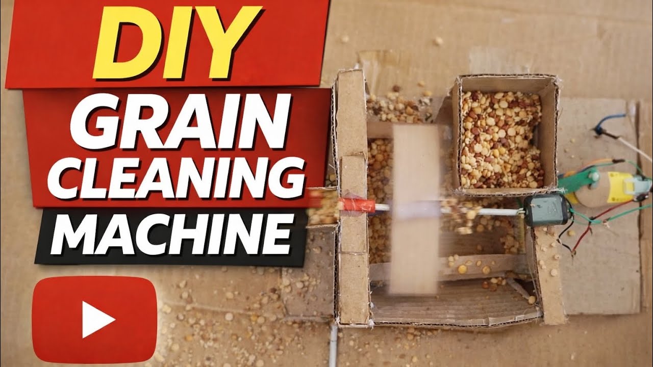 گھر پر بنی دال صاف کرنے والی مشین | DIY Grain Cleaning Machine | Amazing Invention