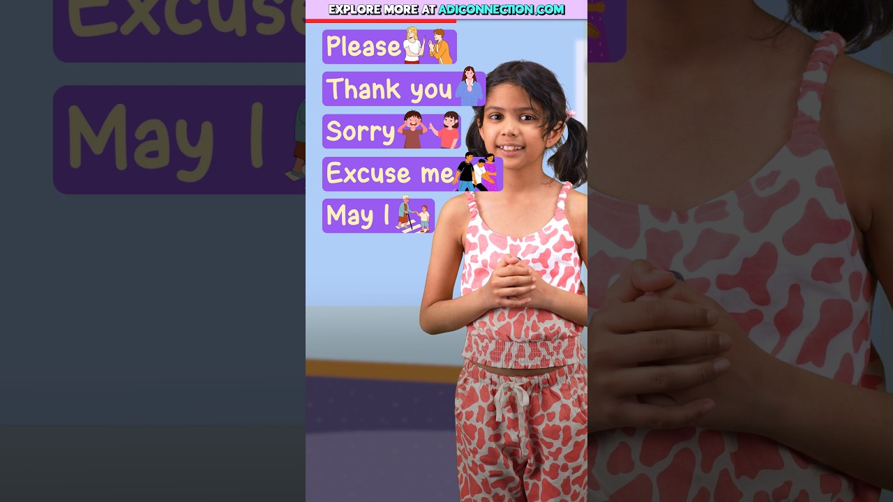 10 Magic Words 🪄 in English | Please, Sorry, Thank you & More | Adi Connection #shorts