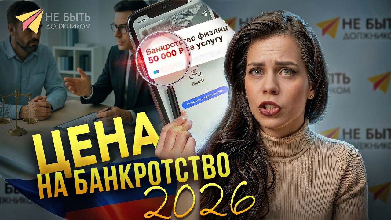 ЦЕНА на банкротство физлиц в 2026 году #небытьдолжником  #долг #банкротствофизлиц #банкротство2026