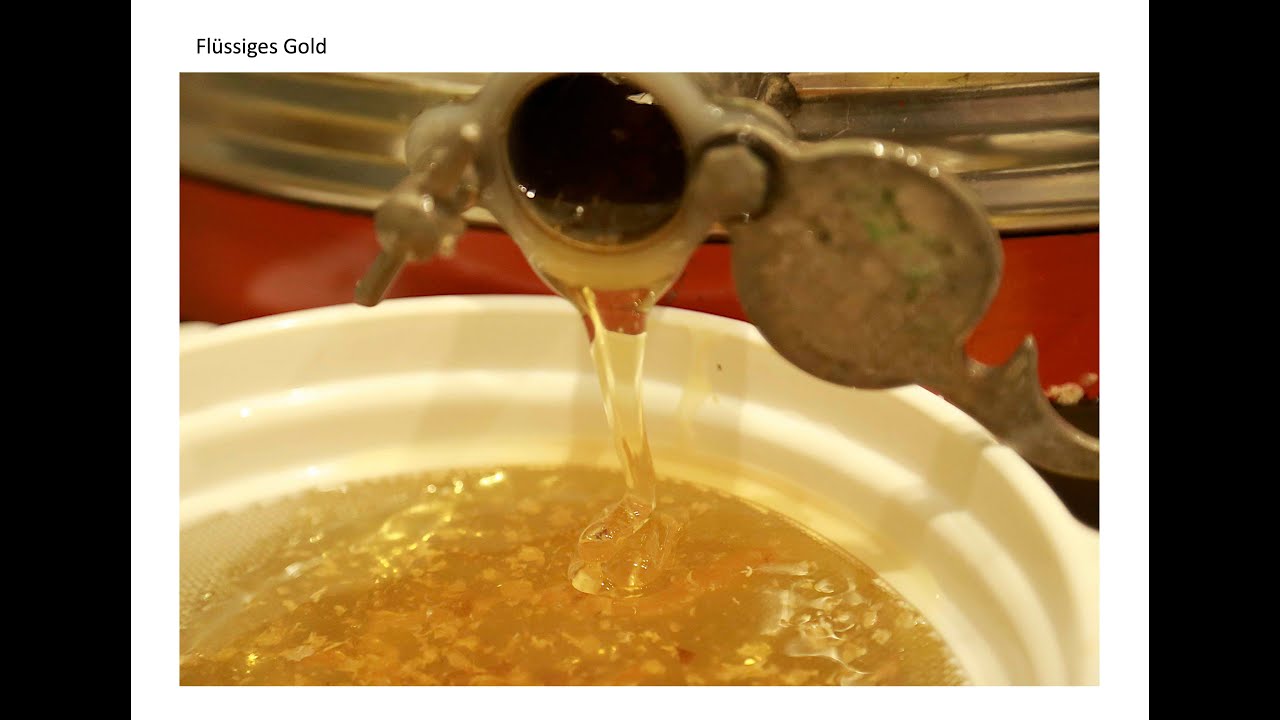 Honigernte und Schleudern Magazinbeute