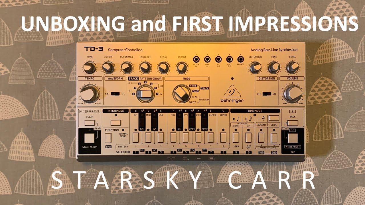 Behringer TD-3: распаковка, первые впечатления и обзор