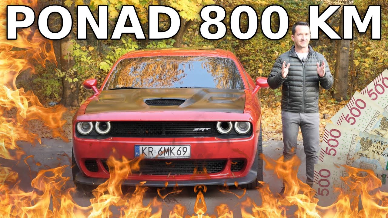 Dodge Challenger SRT Hellcat. Całą pensję wydasz na paliwo