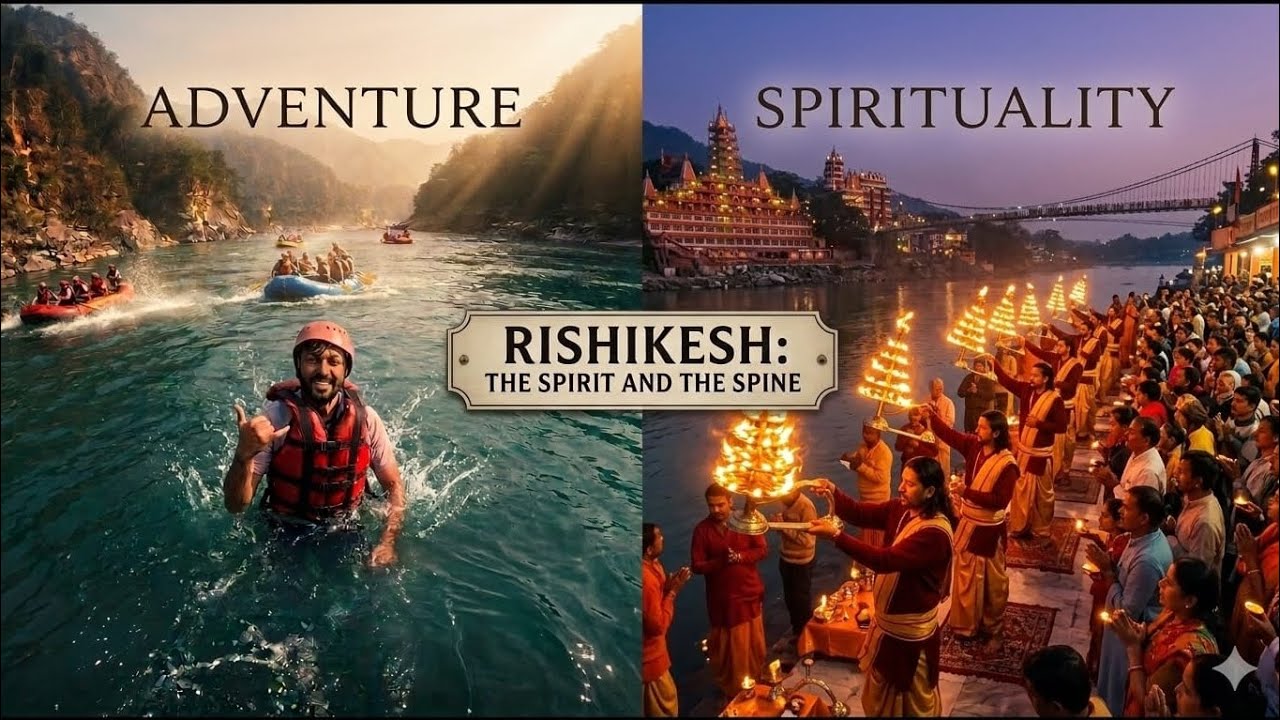 Two sides of Rishikesh| River Rafting full enjoy and divinity of Ganga Arti✨