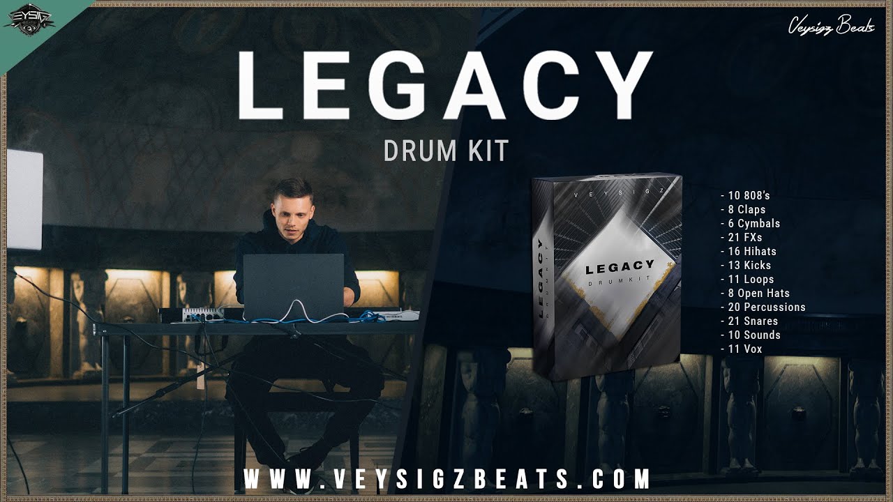 Veysigz - Legacy Drum Kit Trailer | Hip Hop & Trap Drum Kit (Official 4K Video) [prod. by Veysigz]