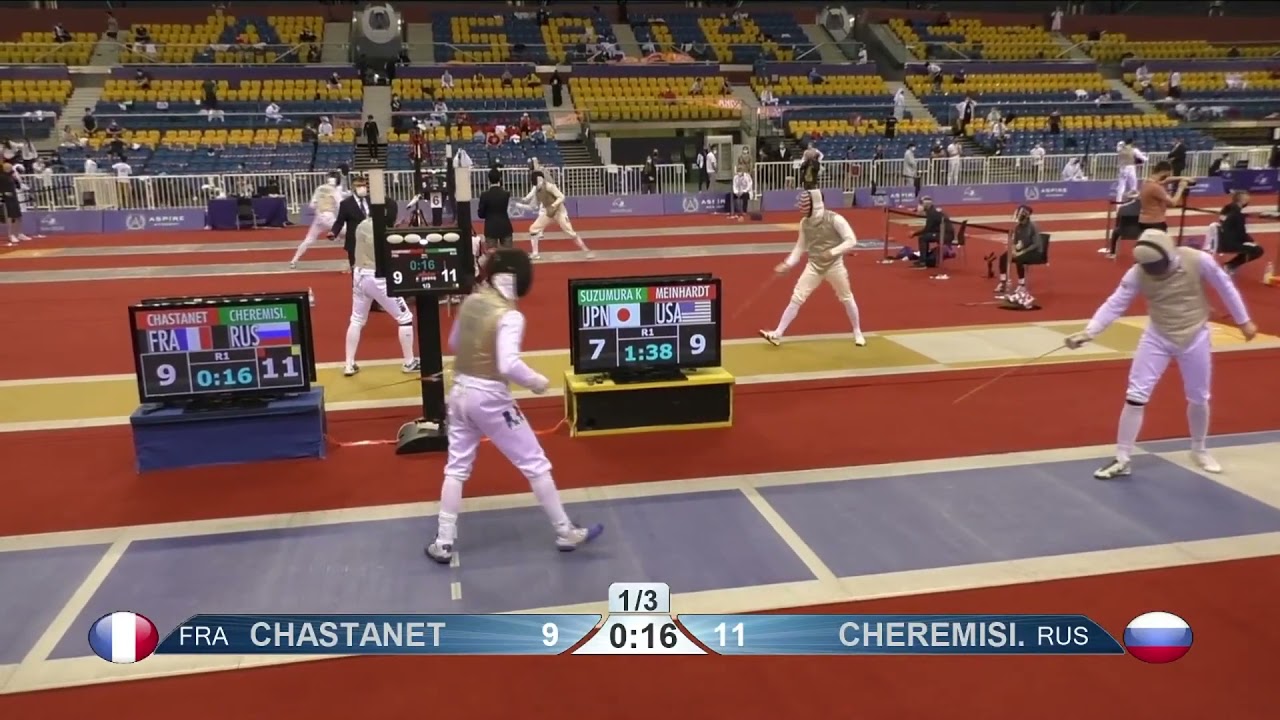 Doha 2021 SMF - L64 - Chastanet FRA v Cheremisinov RUS