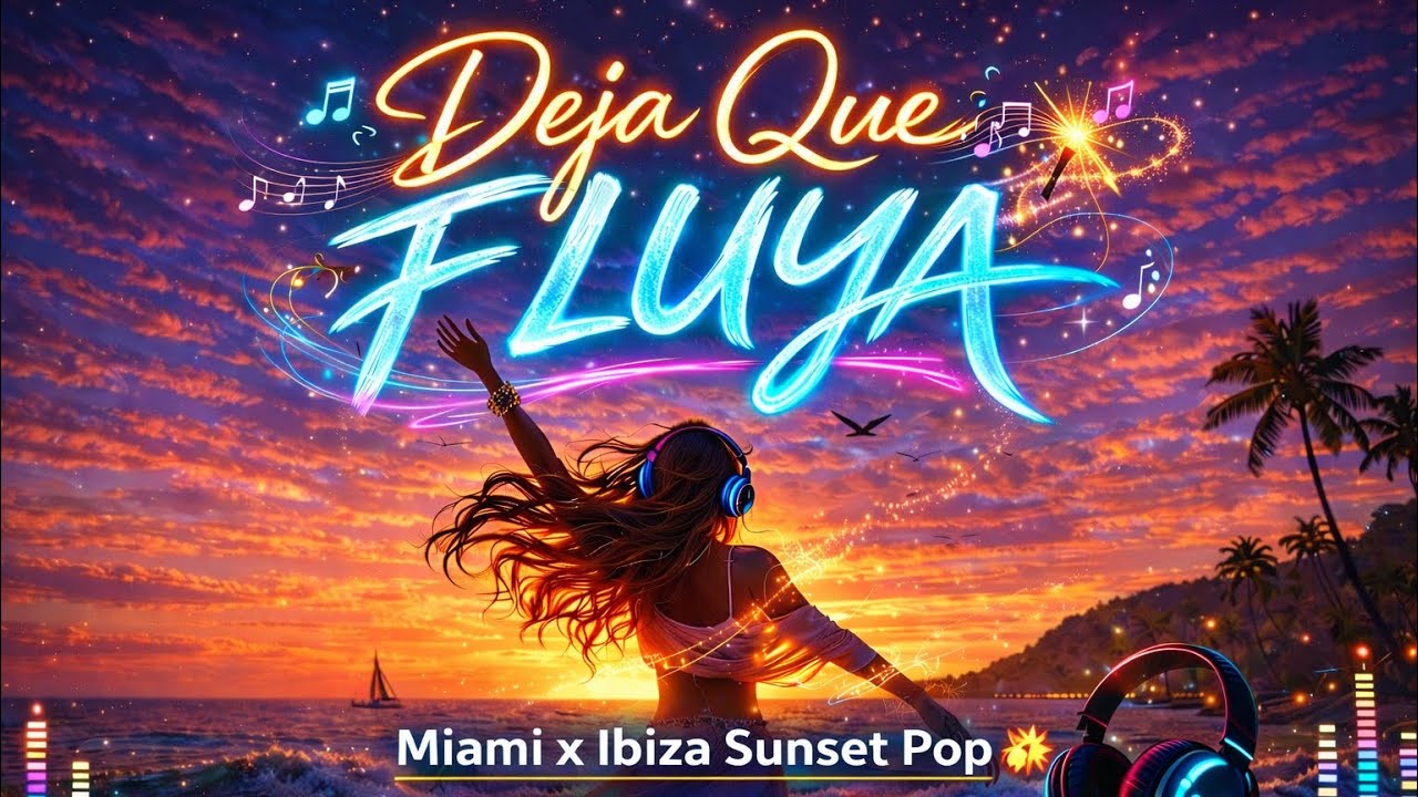 DEJA QUE FLUYA | Miami x Ibiza Sunset Pop 🌴🌅 | Música que Conecta!🎶✨