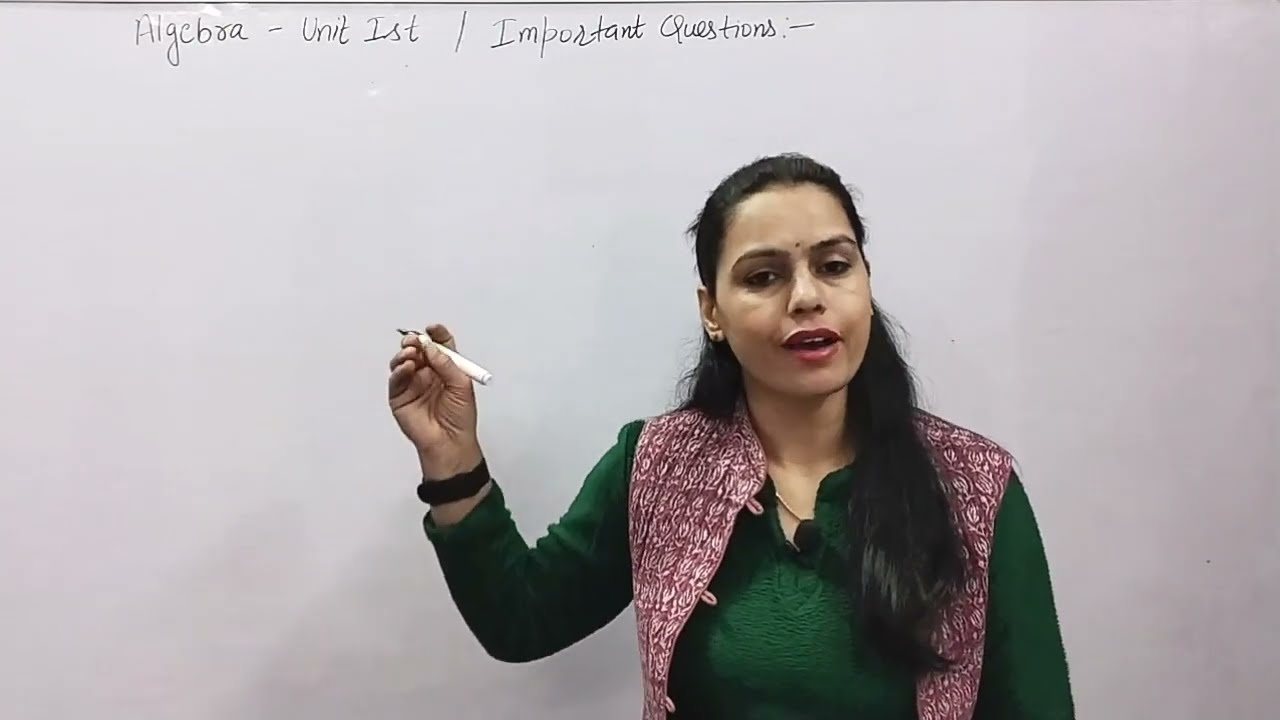 Algebra | Unit -1st | Important Questions | BA/BSc 1st year maths