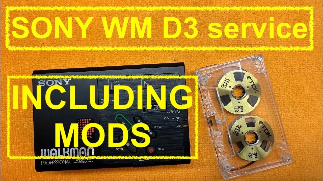 SONY WM D3 (tc d3) professional walkman cassette player recorder repair fix #mod #diy #repair E0095
