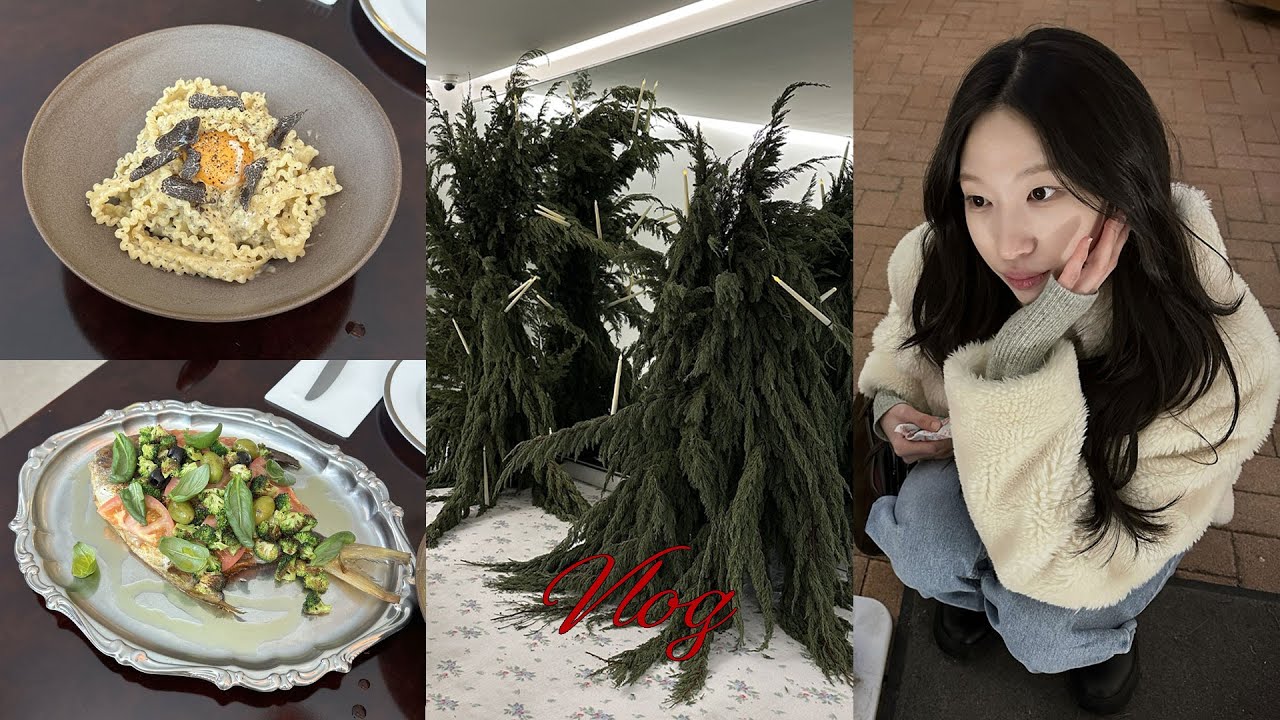 온 세상이 기다리던 크리스마스 🎅🏻🫎 한남동 신상맛집 | 아뜰리에에디션 | 밤크림샌드위치 | 파드 | 용인카페