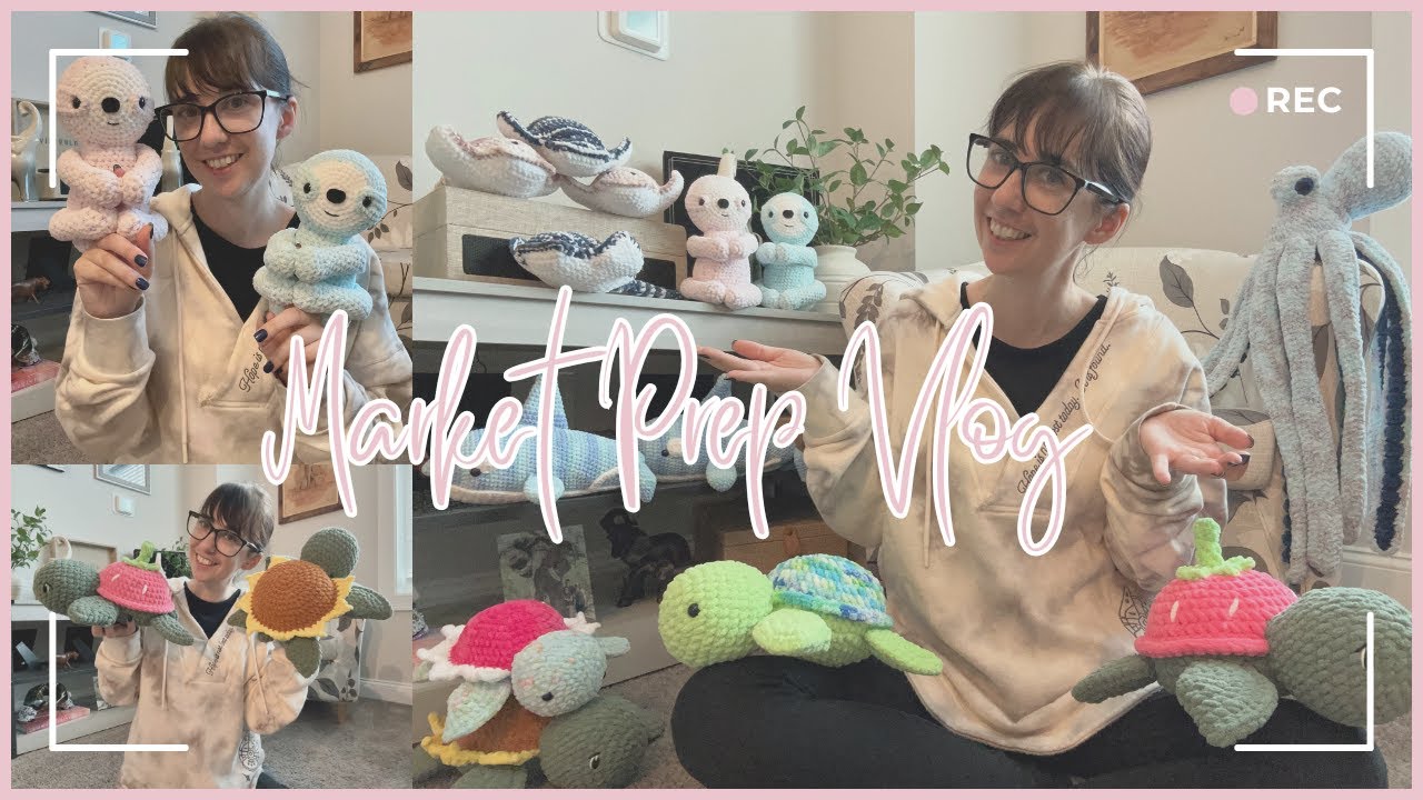 🌸 Market Prep Vlog 🌸  Chatty Crochet Studio Vid! Working Toward 100 Plushies!