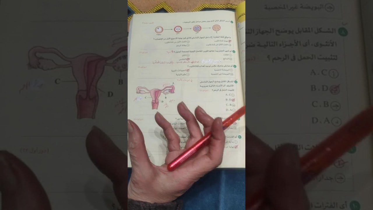 حل اسئلة الاعوام السابقة علي الدرس الخامس من كتاب الامتحان 26 من ص210  الي ص218