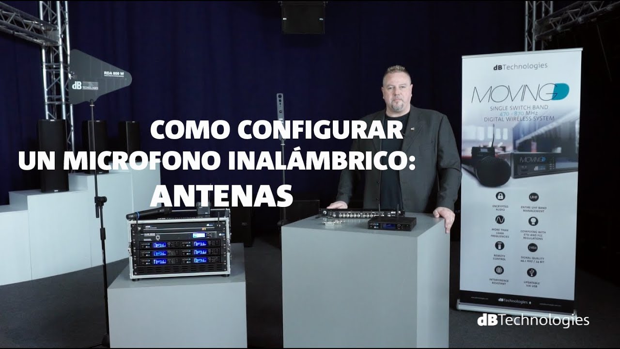 Como configurar un microfono inalámbrico: antenas (ESP)