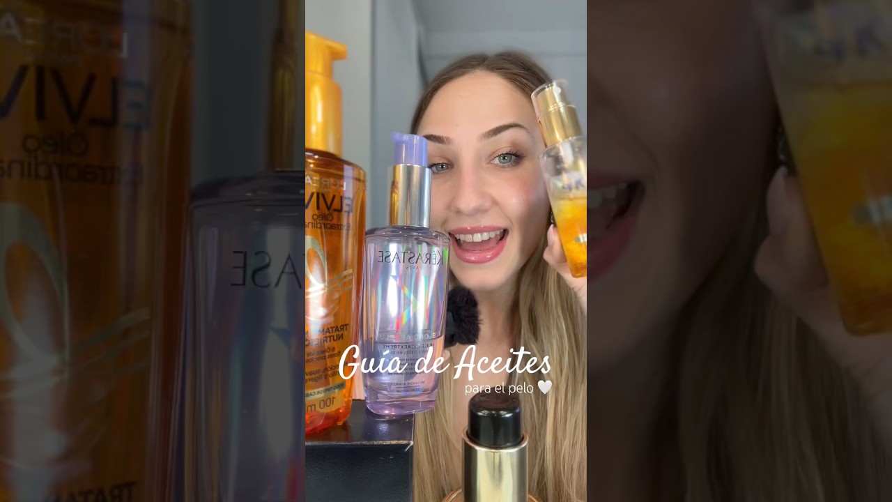 Gu&iacute;a b&aacute;sica de aceites para el pelo 🤍🫰🏼 cu&aacute;l elegir (y mis favssss!)