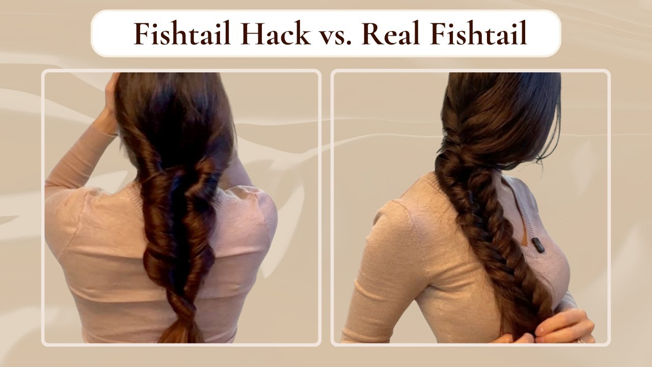 Battle of the Braids 💥 Fishtail Hack vs. Real Fishtail