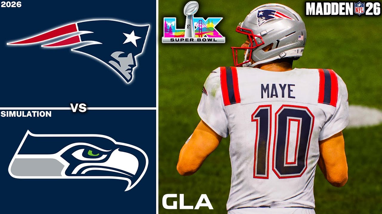 Patriots vs. Seahawks | Super Bowl LX 60 Simulation & Prediction | Madden NFL 26 PS5 Gameplay