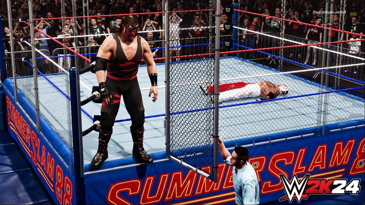 Full Match - Kane '03 vs Rey Mysterio: Steel Cage Match at Summerslam | WWE 2k24 