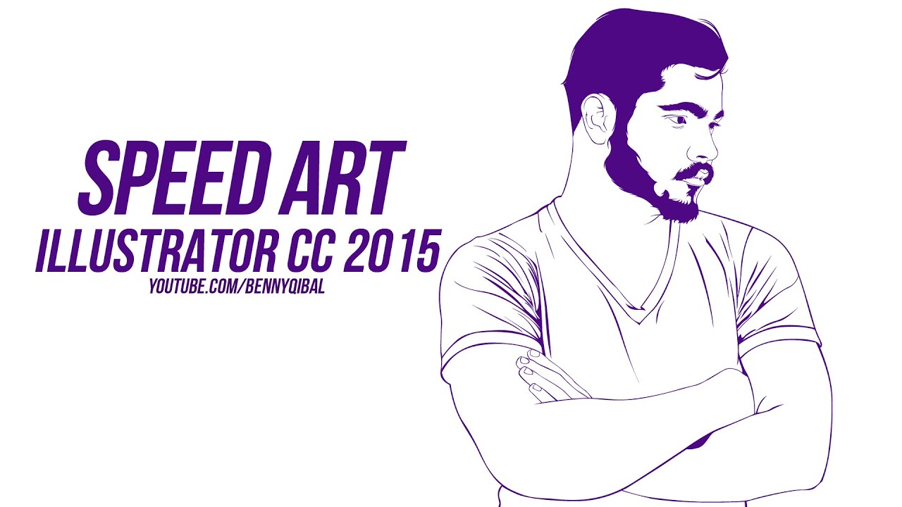 Digital Line Art Adobe Illustrator CC 2015 #Speedart