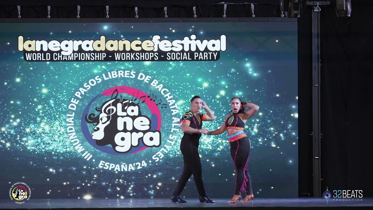 1º PUESTO MICAELA CALAMANTE Y FRANCISCO MORETTO BACHATA ALL STYLES PAREJAS Mundial de Pasos Libres L