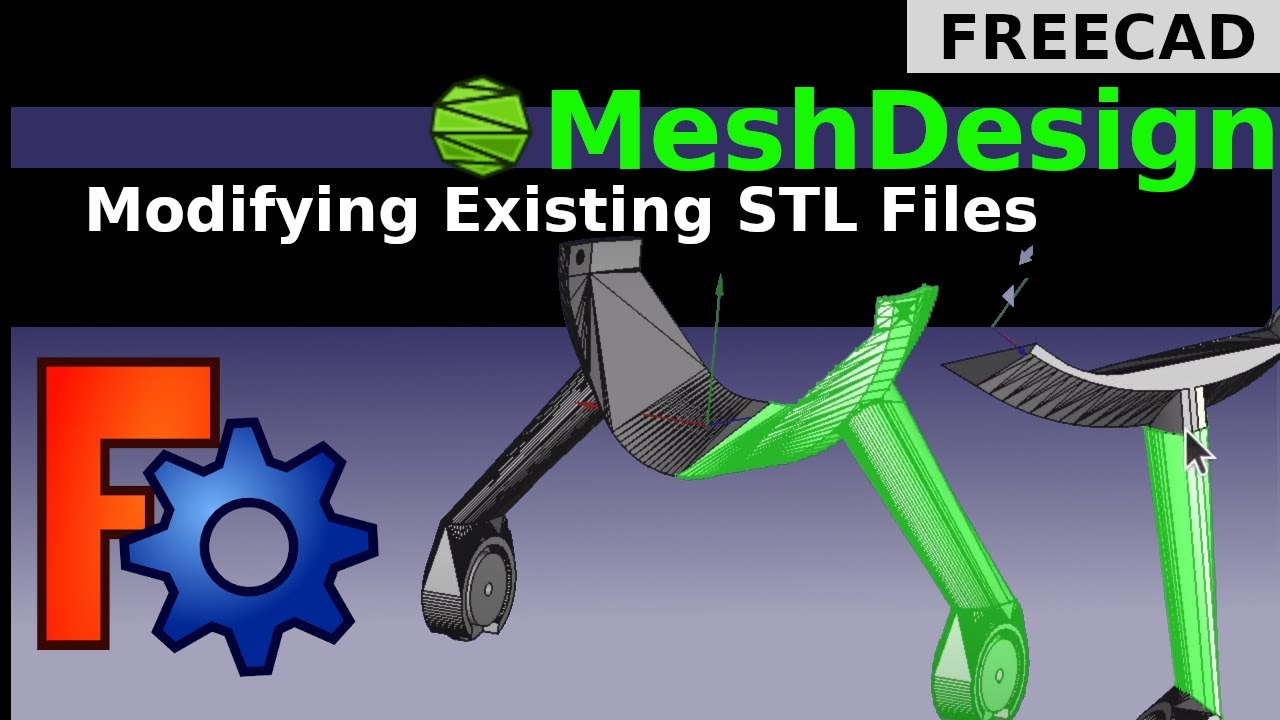 FreeCAD: добавление собственных изменений в файлы STL / OBJ / 3DS | Модификации шасси для радиоуп...