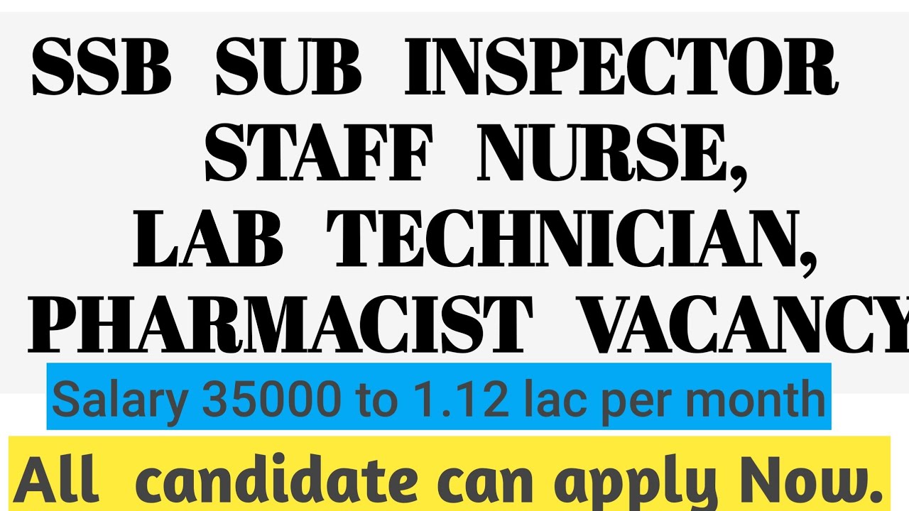 Staff nurse vacancy| Government jobStaff NURSE VACANCY 2021 ||  Lab Tech VACANCY 2021 || ALL INFO