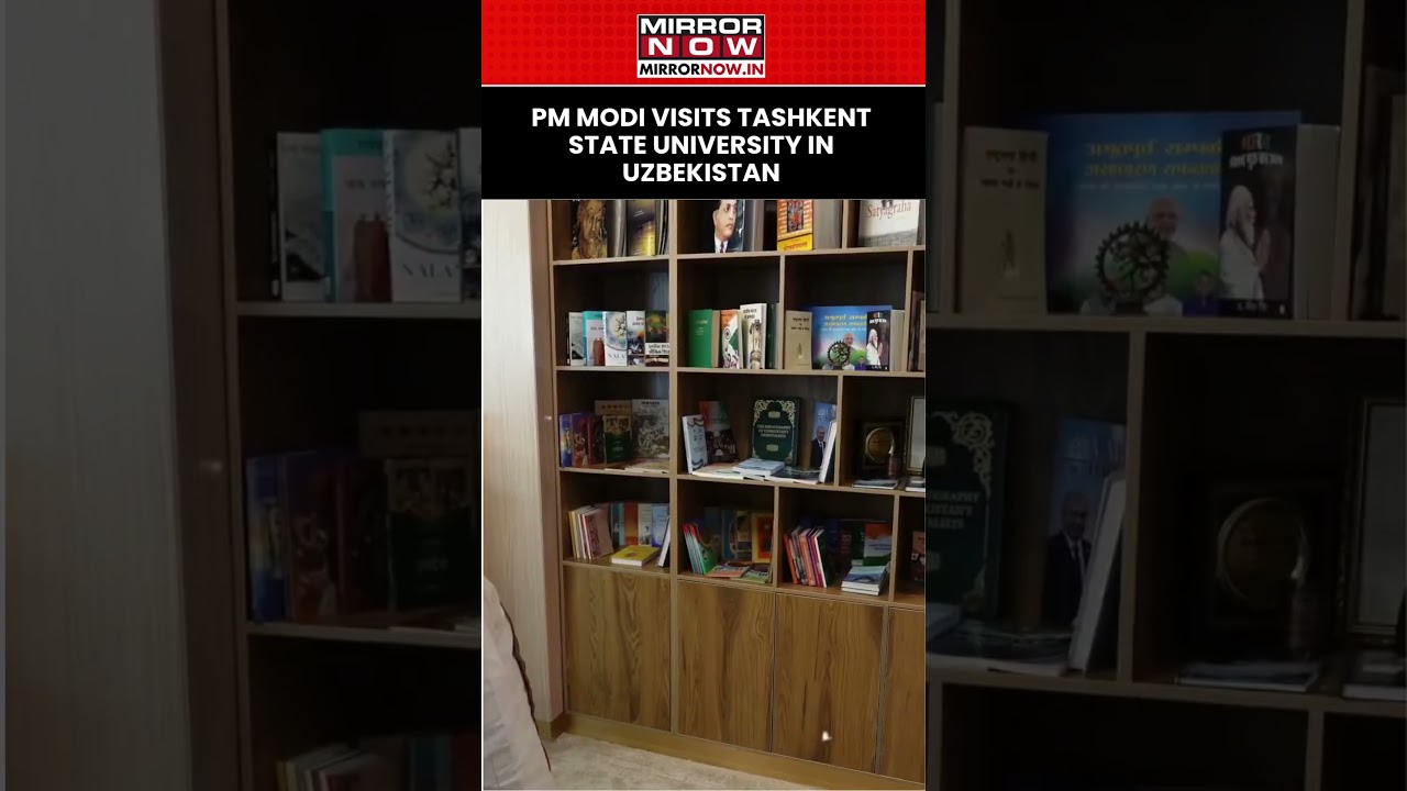 PM Modi Visits Tashkent State University During His Official Visit | Watch #shorts