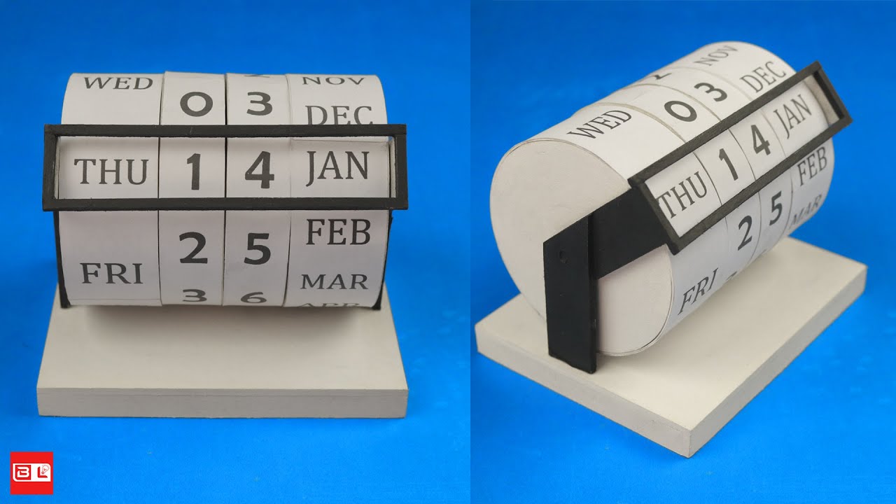 How to Make a Wooden Calendar - Diy desk Calendar from wood