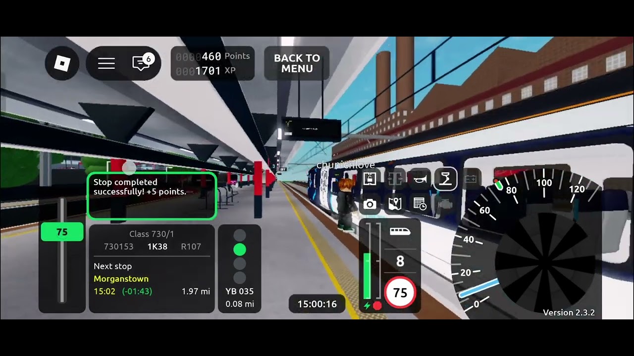 Roblox (HD) - v2.3.2 - Class 730 - R107 - stepford Central To Leighton west semi-fast