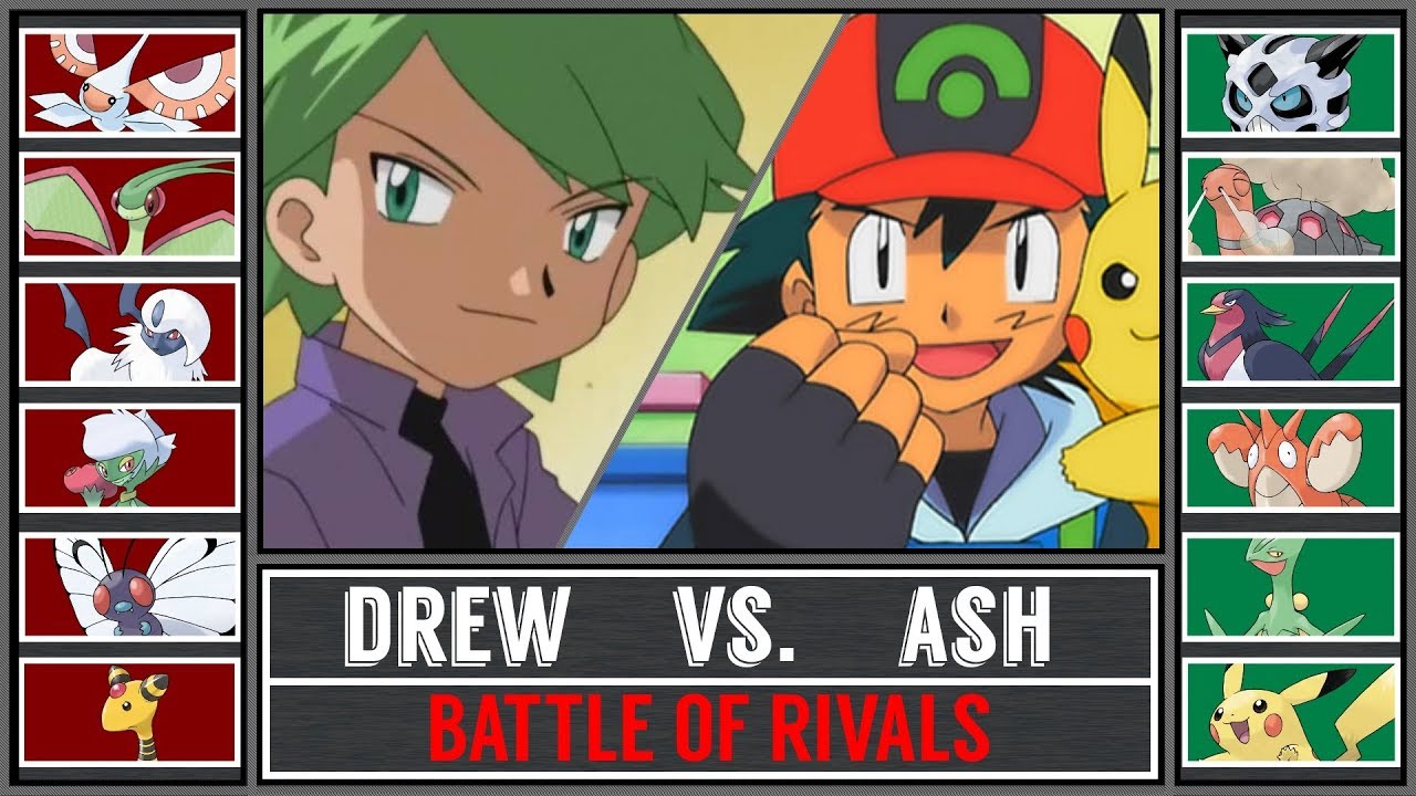 Ash vs. Drew (Pokémon Sun/Moon) - Hoenn Rival Battle