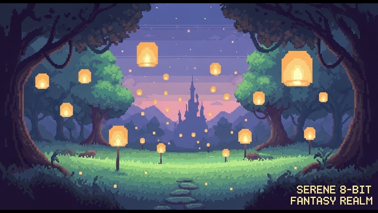 8-Bit Fantasy Realm: 3 Hours of Retro Pixel Relaxation | Study & Chill