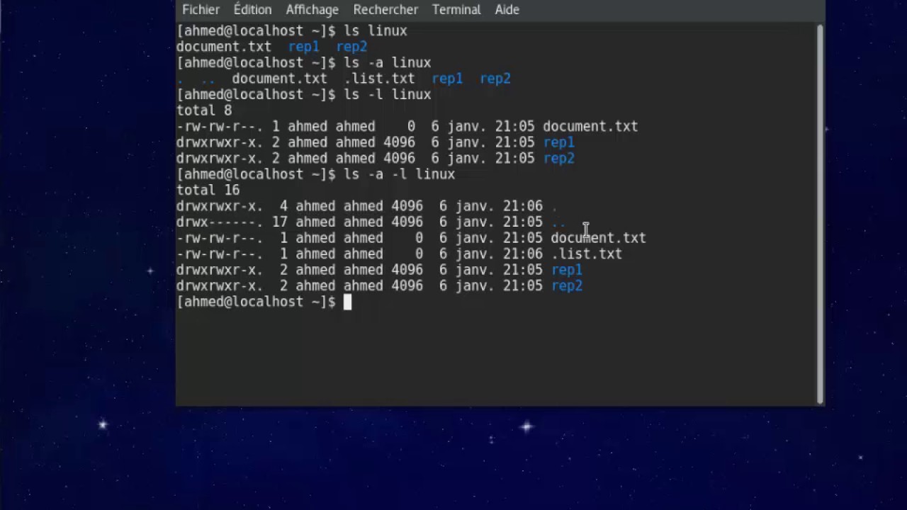Commandes de base Linux - Ep02 - Commande ls