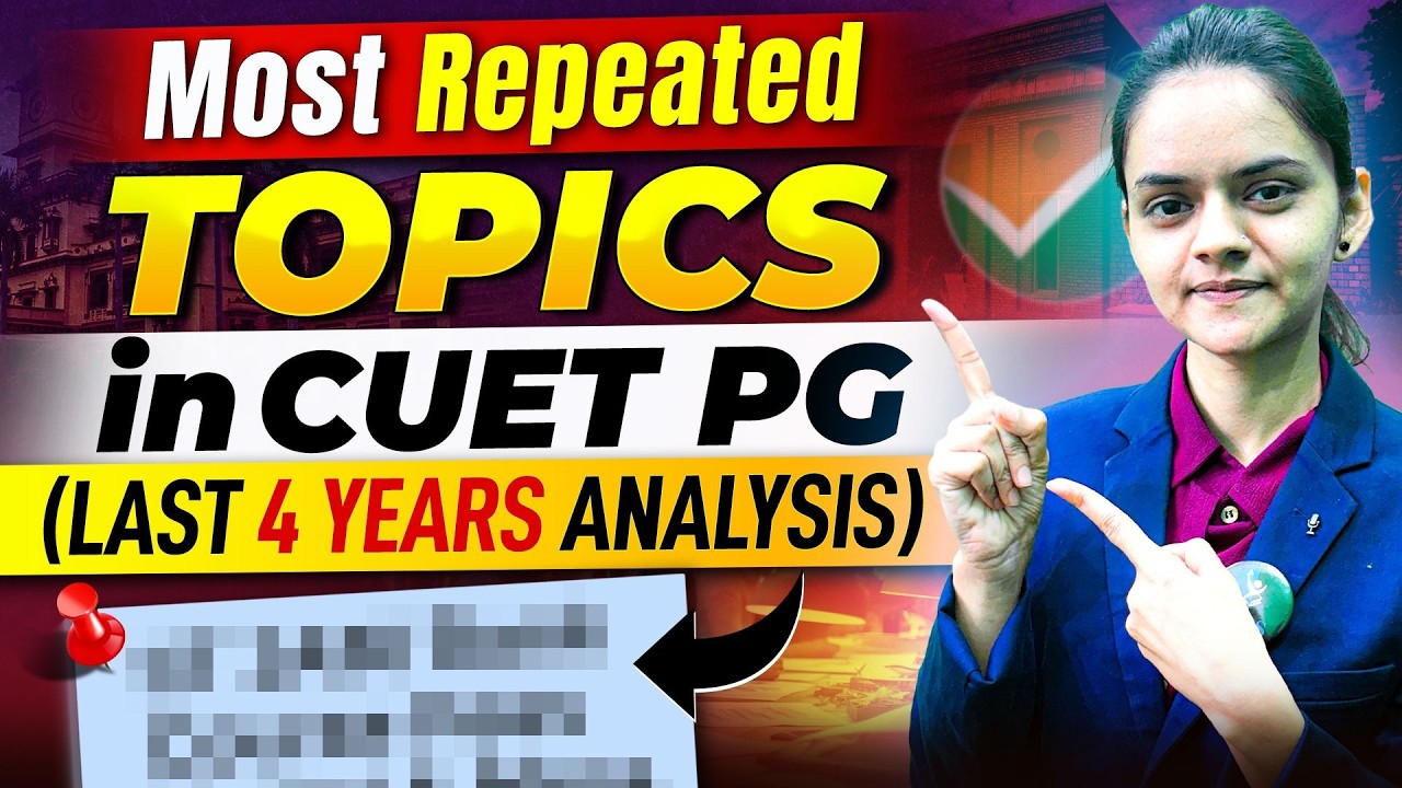 Most Repeated Topics in CUET PG Chemistry (SCQP08)